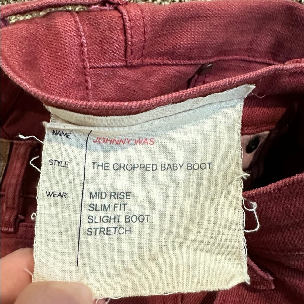 Johnny Was cropped jeans - Picture 4 of 6
